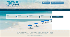 Desktop Screenshot of 30aluxuryvacations.com